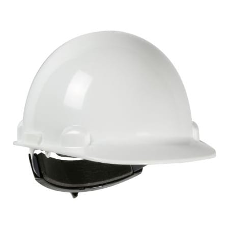 Pip Dynamic Dom Cap Style Dome Hard Hat HDPE Shell, 6-Pt Suspension, Rachet Adjustment, White 280-HP341SR-01